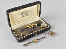 A Collection of Late 19th and Early 20th Century 9ct Gold and Yellow Metal Items to Comprise T-