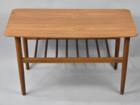 A Mid 20th Century Rectangular Coffee Table, 75x36cm