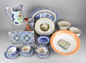 A Collection of Various 19th and 20th Century Ceramics to Comprise 'Nora Creina Steam Yacht' Bowl (