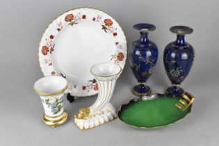 A Collection of Various Ceramics to Comprise Spode Dipteracanthus and Salvia and Rhododendron