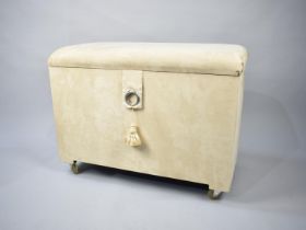 A Late 20th Century Upholstered Ottoman Box Seat, 76x40cm