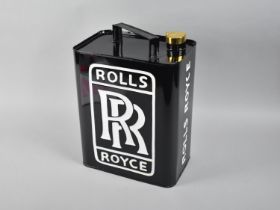 A Reproduction Painted Petrol Can for Rolls-Royce, Brass Cap, 34cm high