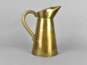 A Vintage Brass Ewer, 23.5cm high