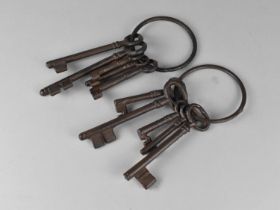 A Collection of Reproduction Cast Iron Door Keys