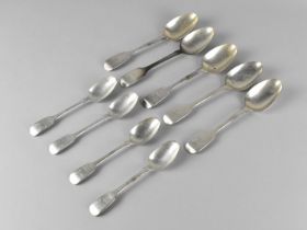 A Set of Early Victorian Silver Spoons to Comprise Four Table and Four Teaspoons, all with