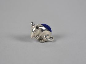 A Small Silver Pin Cushion in the Form of a Mouse