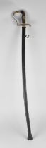 A Reproduction 1796 Type Light Cavalry Trooper's Sword , with Slightly Curved Blade , Steel Scabbard
