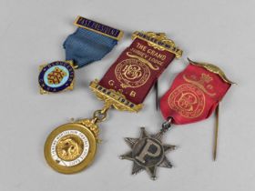 Two G.S.B Mother Lodge of the World Medals to Include Silver Example Together with an Enamelled