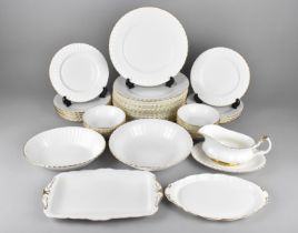 A Royal Albert Val D'or Dinner Service to Comprise Twelve Large Plates, Twelve Small Plates,
