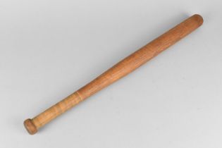 A Turned Oak Truncheon, 50cm Long