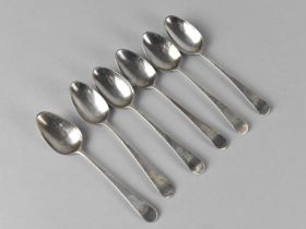 A Set of Six Georgian Silver Teaspoons, 47g