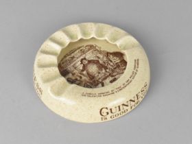 A Mid 20th Century Wiltshaw and Robinson Circular Ashtray for Guinness , 12cm Diameter