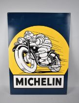 A Reproduction Michelin Advertising Sign Printed on Tin, 50x70cms