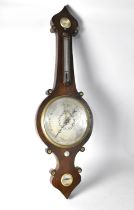 A 19th Century Barometer with Silvered Dial and Mother of Pearl Mounts