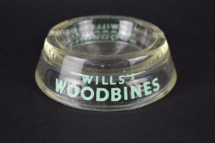 A Mid 20th Century Advertising Ashtray for Wills's Woodbines, 12.5cms Diameter