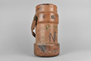 A WWII Leather Shell Carrier by Barrow, Hepburn and Gale, No 57 Mk III, Traces of Original Coat of