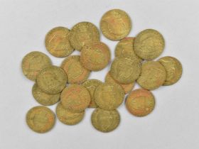 Twenty-One Guinea Gambling Tokens, First Manufactured in 1831 by F. Bradford