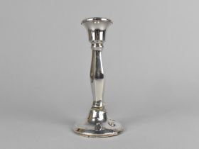 A Silver Candlestick, Filled, Birmingham Hallmark, 16cm high
