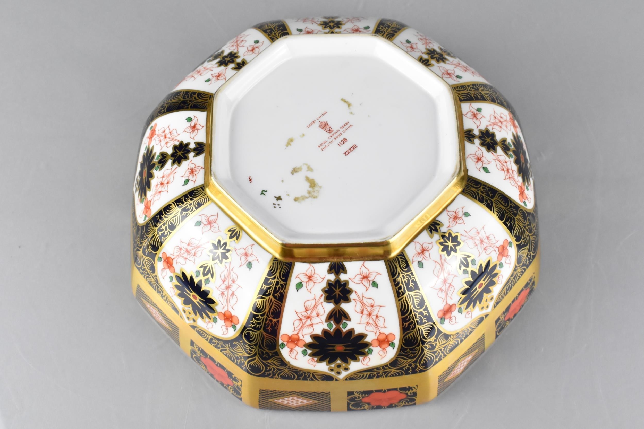 A Royal Crown Derby Imari Octagonal Bowl, Pattern 1128, 21cm Diameter and 8cm High - Image 2 of 3