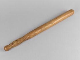 A Mid 20th Century Turned Wooden Truncheon, 45cms Long