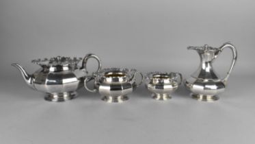An Early 20th Century James Dixon & Son Silver Plated Four Piece Tea Service