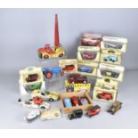 A Collection of Various Diecast Playworn Toys, Tinplate Crane and Days Gone Models