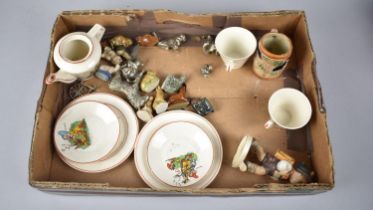 A Collection of Various Ceramics to include Wade Whimsies, Childrens Tea Set Etc