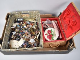 A Collection of Various Vintage Sewing Accessories and Buttons