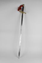 A Modern Ceremonial Sword with Brass Guard by ABC of Birmingham