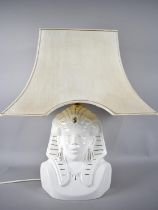 A Modern Novelty table Lamp, Tutankhamun with Shade, 58cms High Overall