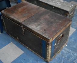 A Vintage Ammunition Box Converted to Tool Box, 87cms Wide