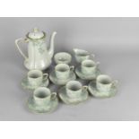 A Gray's Pottery Coffee Set to Comprise Coffee Set to Coffee Pot, Milk Jug, Sugar Bowl, Six