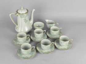 A Gray's Pottery Coffee Set to Comprise Coffee Set to Coffee Pot, Milk Jug, Sugar Bowl, Six