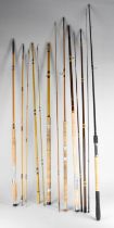 A Collection of Five Vintage Fishing Rods to include Hardy and Maber 11' Two Piece Match Rod in