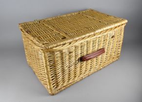 A Modern Wicker Hamper, Condition issues, 60cms Wide