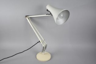 A White Anglepoise Desktop Worklight with Herbert Terry Stamp to Base
