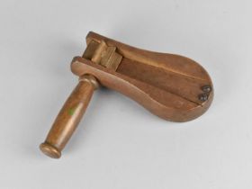 A Vintage Wooden Bird Scarer Rattle