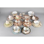 A Collection of Various Early and Mid 20th Century Tea Cups and Saucers to Comprise Royal Albert