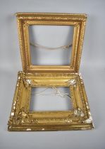 Two 19th Century Gilt Picture Frames, Both with Condition issues, Larger Example 44.5cms by 44cms