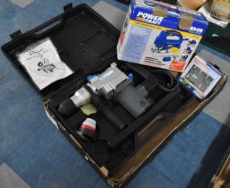 A Power Craft Jigsaw with Laser, 7 Piece Hole Punch Set and Rotary Hammer Drill, Untested