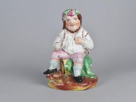 A 19th Century Staffordshire Bacchus Figure, 17cm high