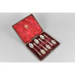 A Cased Set of Six Victorian Silver Spoons by John Round & Son Ltd, Sheffield 1895 Hallmark, with