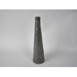 A Pewter Conical Hunting Flask by Broadhead and Co. Inscribed "Barttey" To Body, 24cms High