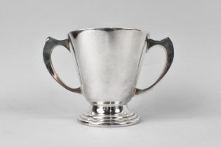 An Elkington Silver Plated Two Handled Cup, 8cms High