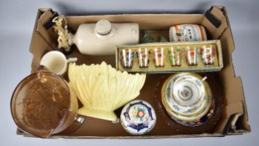 A Collection of Various Mid Century Ceramics and Glass to include Paragon Trio