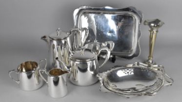 A Collection of Various Silver Plate to Comprise Elkington & Co. Four Piece Service, Tray etc