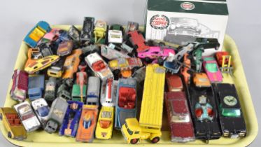 A Collection of Various Playworn Diecast Toys to include Batmobile and Green Hornet Black Beauty