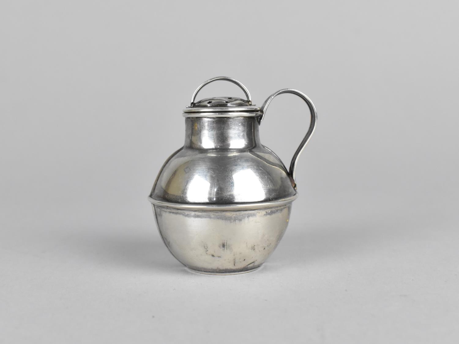 A Silver Pepperette in the Form of a Jersey Cream Jug by William J Holmes, Birmingham 1921 Hallmark, - Image 2 of 2