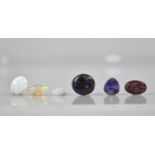 A Collection of Six Loose Opal Stones (Untested), to comprise Oval Cabochon (10.1mm by 8.5mm by 3.