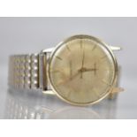 A 9ct Gold Cased Gents Eterna-Matic Centenaire Automatic Swiss Wristwatch, Champagne Linen Dial with